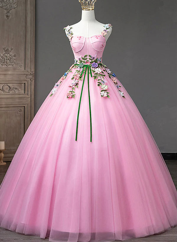 Niulatu Pink Ball Gown Birthday Dress Strap Short Homecoming Dress Beaded Satin Formal Dress HZ1031