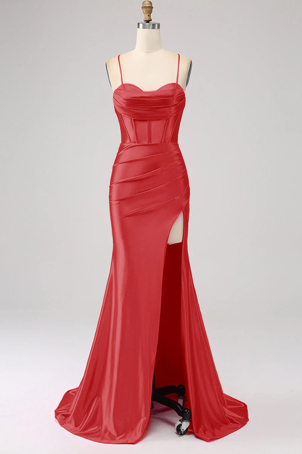 Stunning Mermaid Spaghetti Straps Long Prom Dress