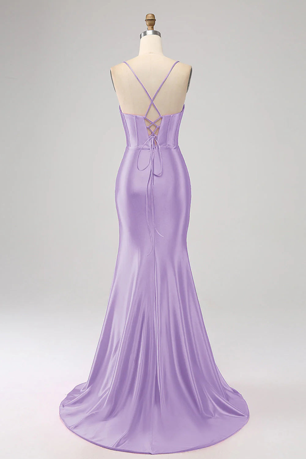 Stunning Mermaid Spaghetti Straps Long Prom Dress