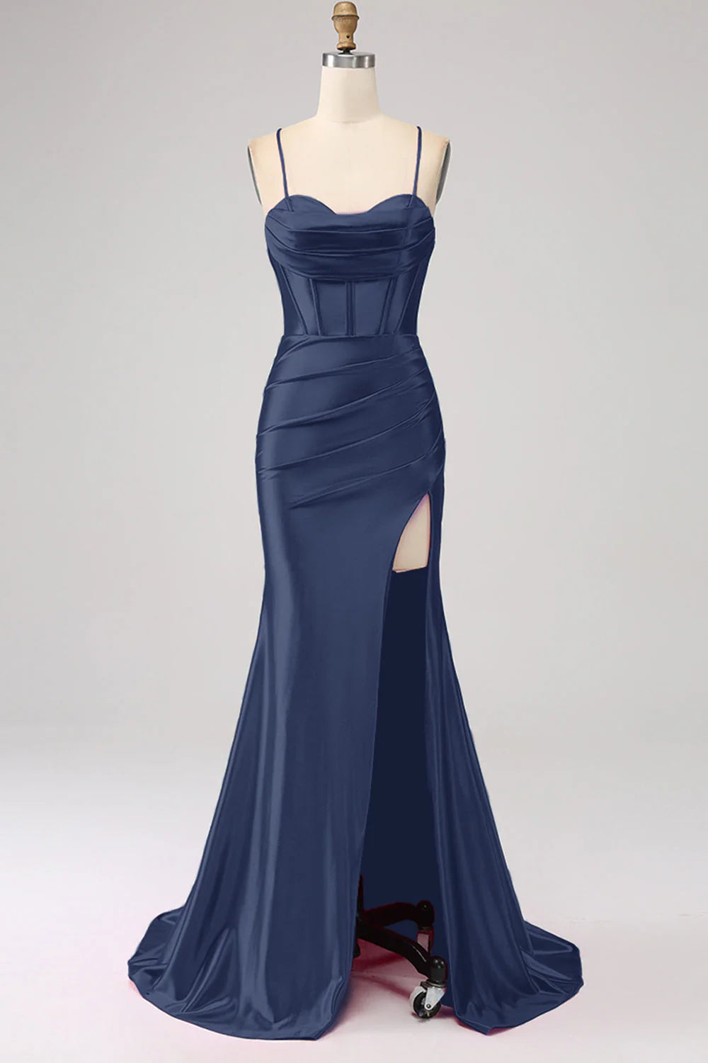 Stunning Mermaid Spaghetti Straps Long Prom Dress