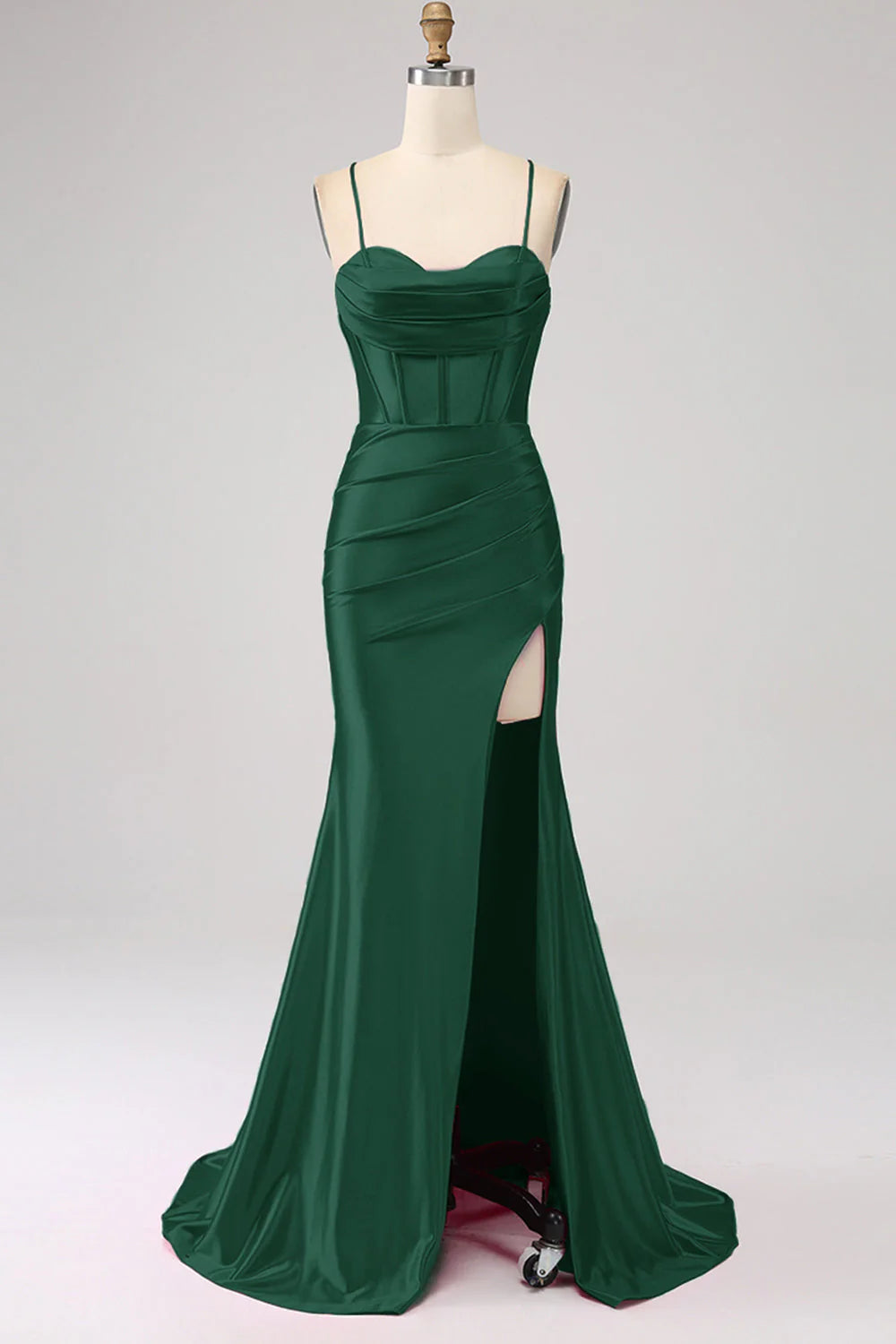 Stunning Mermaid Spaghetti Straps Long Prom Dress