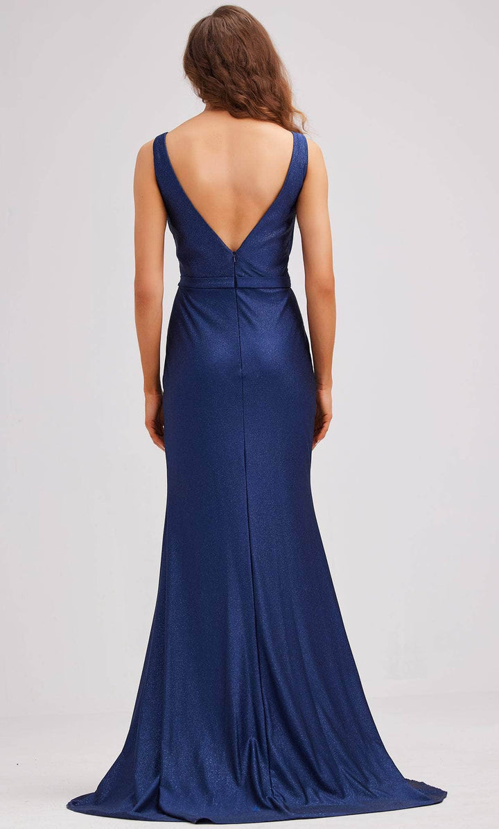 Gowns Evening Dresses/ Glitter Mermaid Sleeveless V-Open Back With High Slit Prom Dress/ Evening Dresses/ Formal Women's Dresses/ Prom Dress Shops