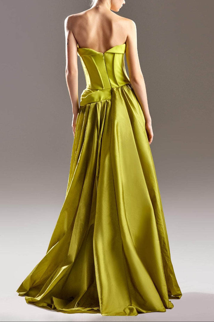 Gowns Evening Dresses/ Strapless Sweetheart Neck Pleated Back Zipper Prom Gown/ Evening Dresses/ Formal Women's Dresses/ Prom Dress Shops
