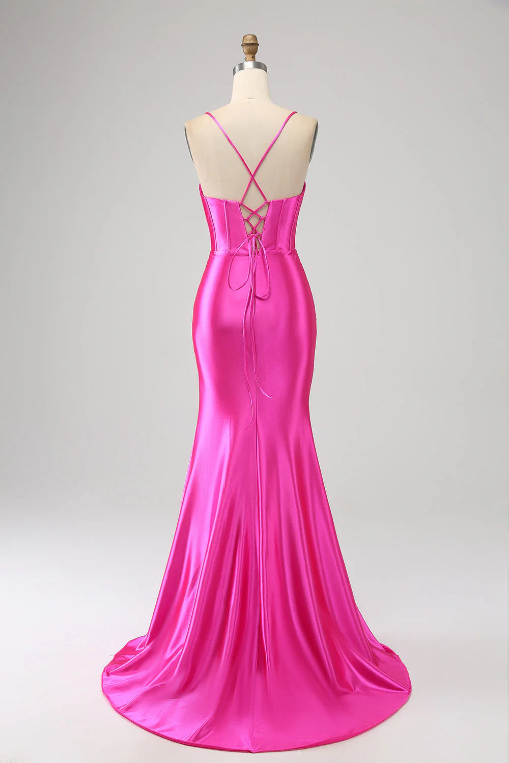Stunning Mermaid Spaghetti Straps Long Prom Dress
