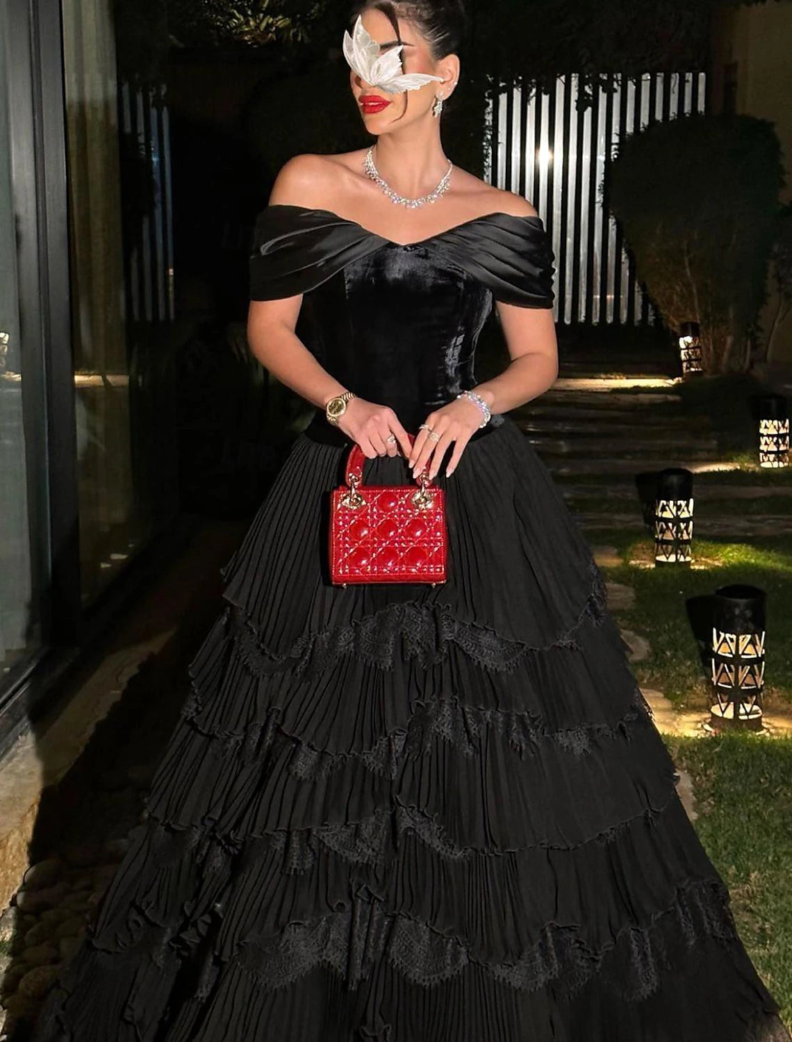 A-Line Prom Dresses Elegant Dress Formal Prom Floor Length Short Sleeve Sweetheart Lace