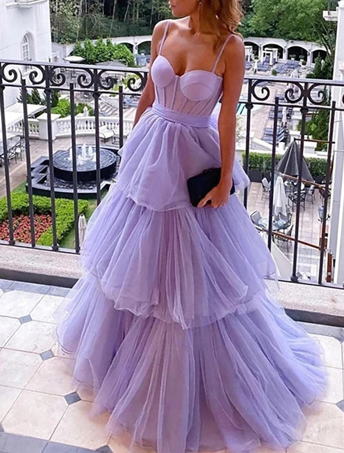 Ball Gown Prom Dresses Vintage Dress Formal Wedding Guest Floor Length Sleeveless Sweetheart Tulle Backless
