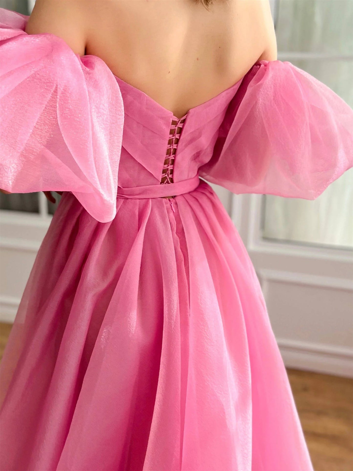 Sweetheart Off-The-Shoulder Floor Length Formal Dress