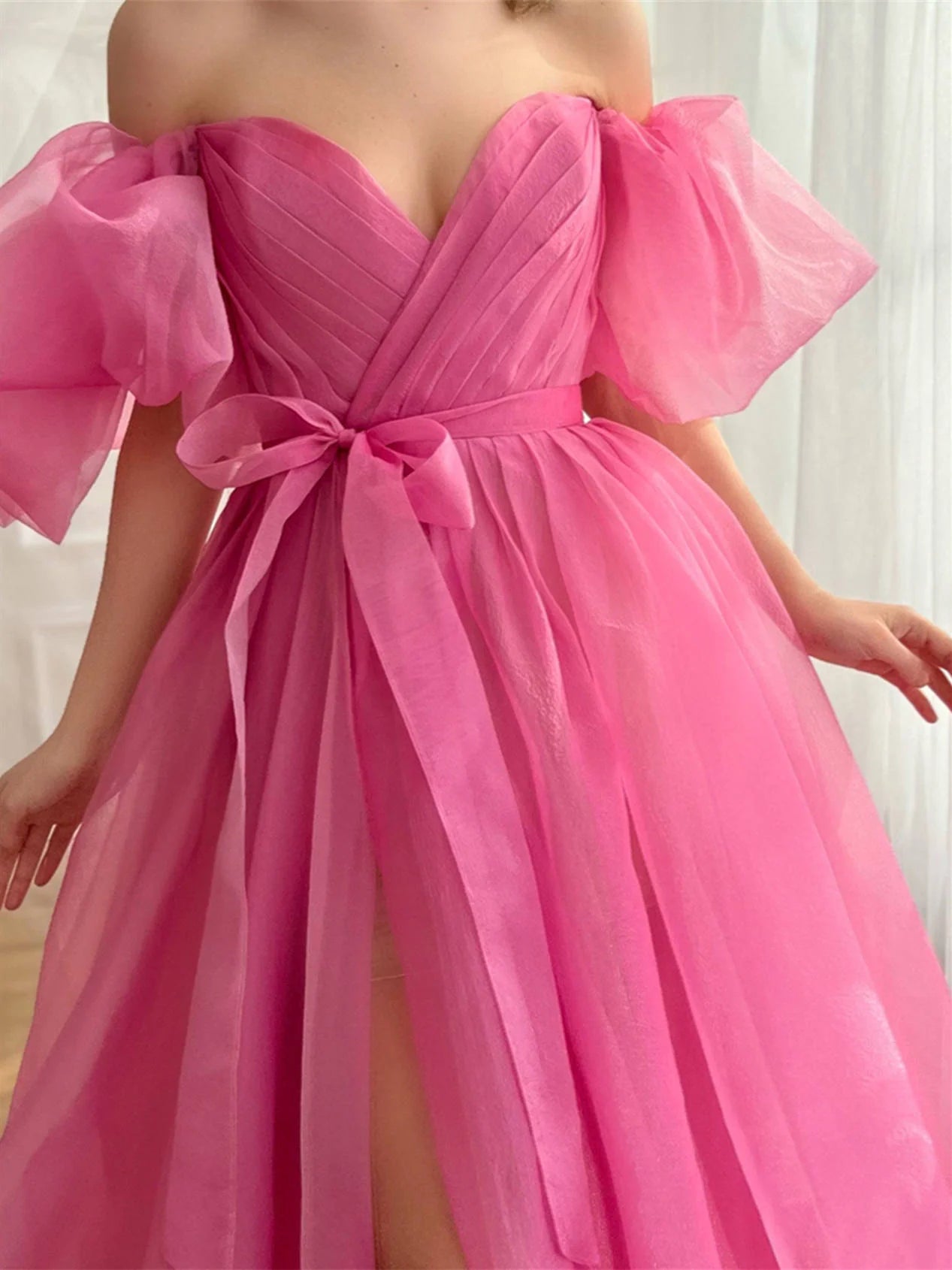 Sweetheart Off-The-Shoulder Floor Length Formal Dress