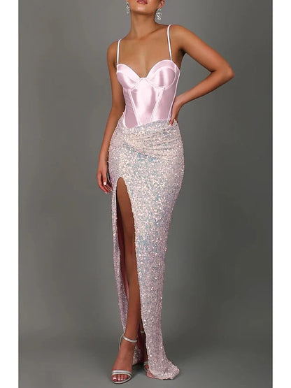 Mermaid/Trumpet Sweetheart Floor-Length Prom Dresses