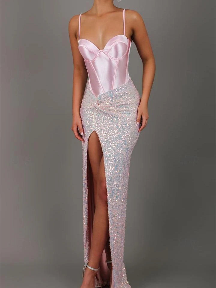 Mermaid/Trumpet Sweetheart Floor-Length Prom Dresses