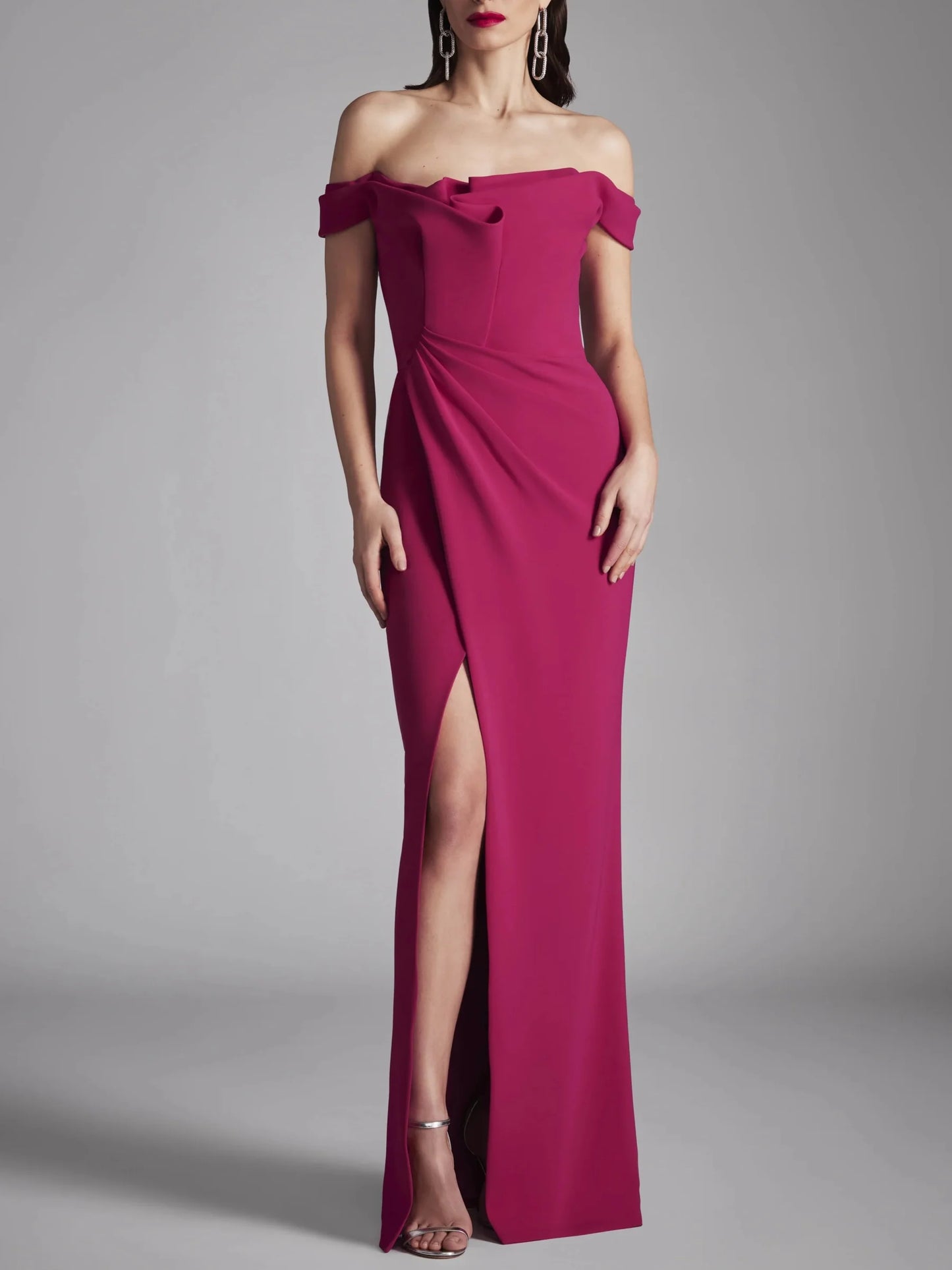 A-Line/Princess Strapless Sleeveless Floor-Length Evening Dress