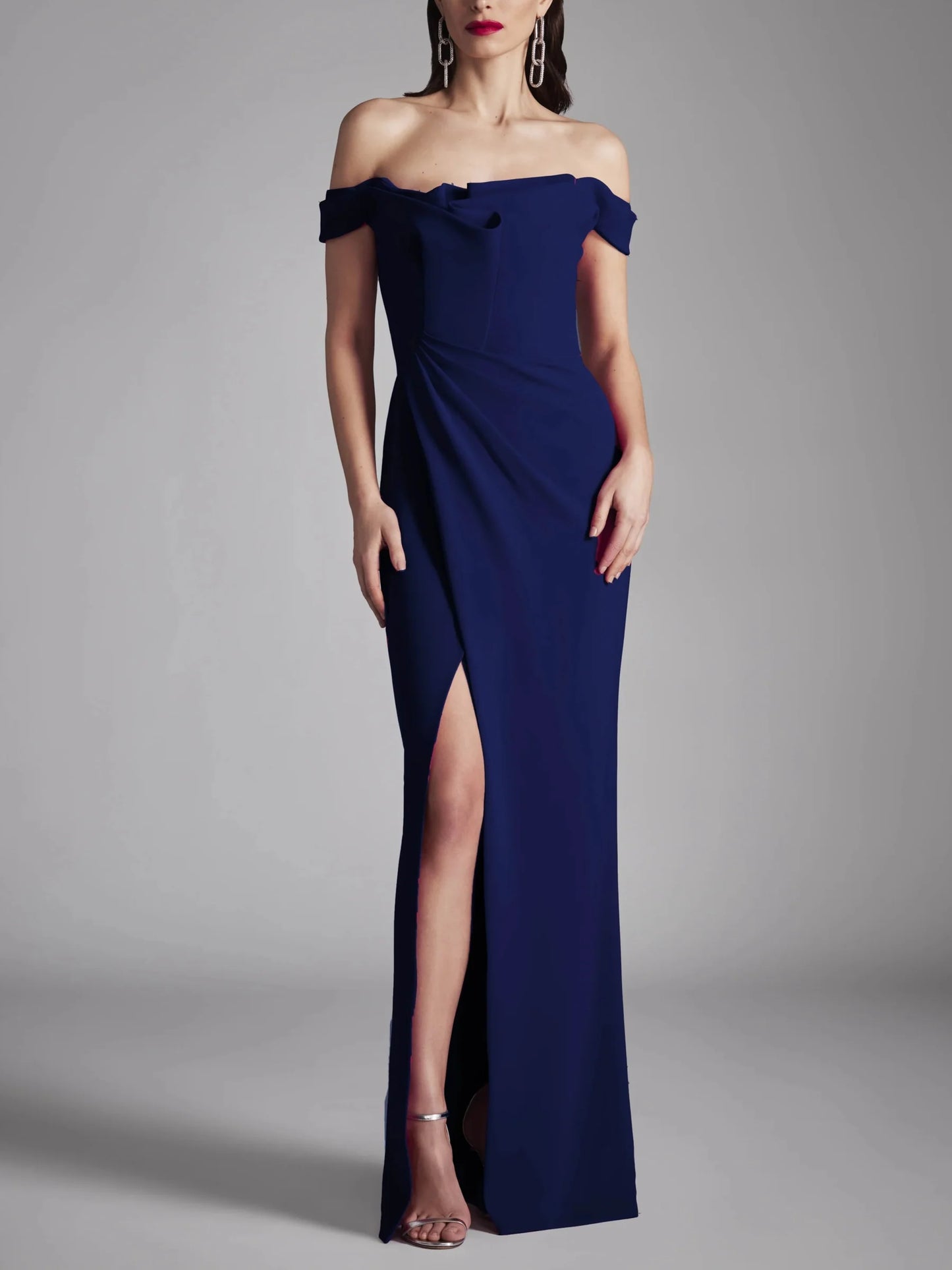 A-Line/Princess Strapless Sleeveless Floor-Length Evening Dress