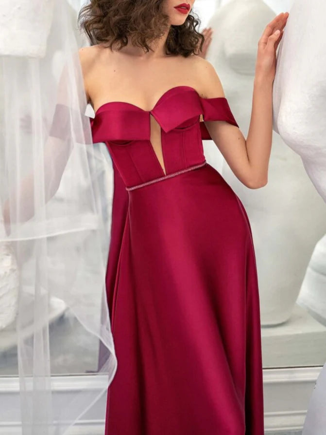 Strapless Sleeveless Floor-Length Evening Dress