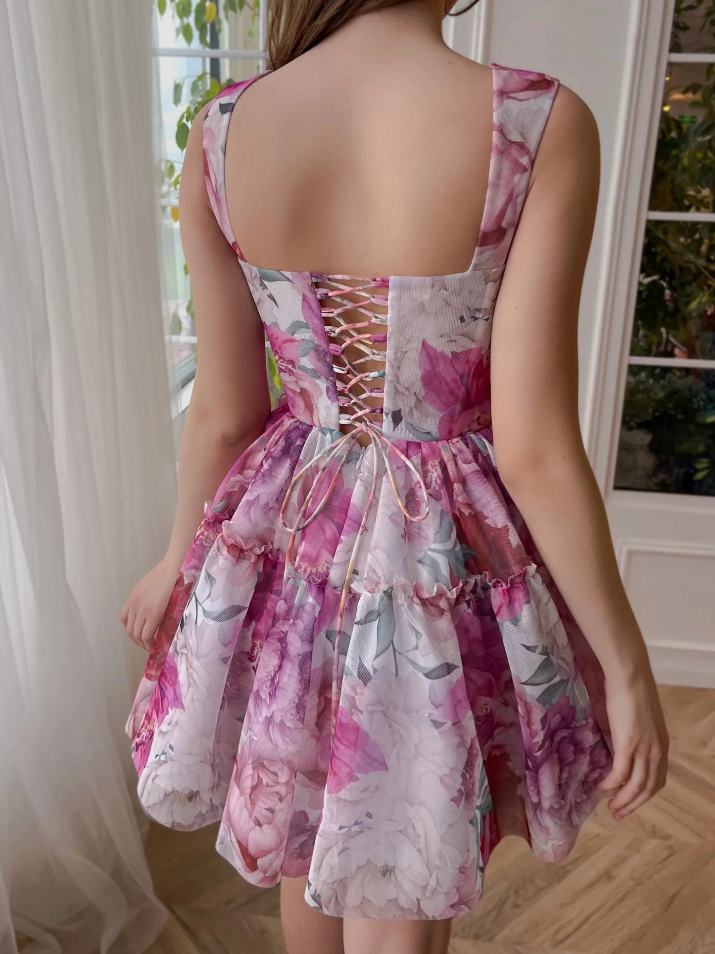 A-Line/Princess Off-The-Shoulder Sleeveless Mini Prom Dress