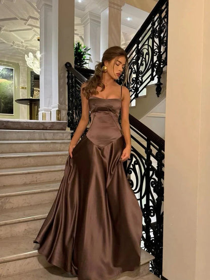 Formal Dresses Spaghetti Strapless A-Line Popular Long Evening Dress Formal Prom Dress/ Prom Dresses Store