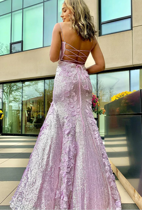 Sweetheart Neck Backless Mermaid Long Prom Dresses