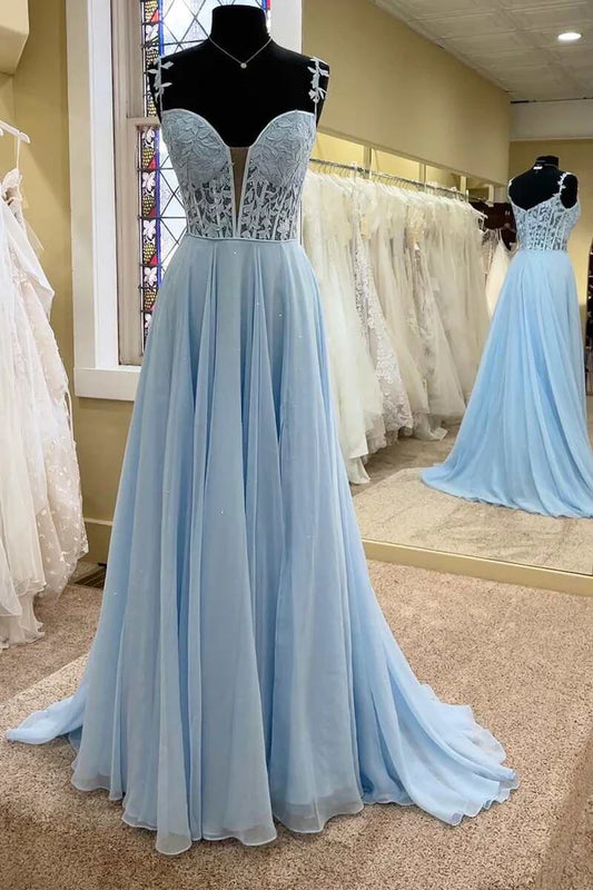 A-line Off-the-Shoulder Princess Prom Gown