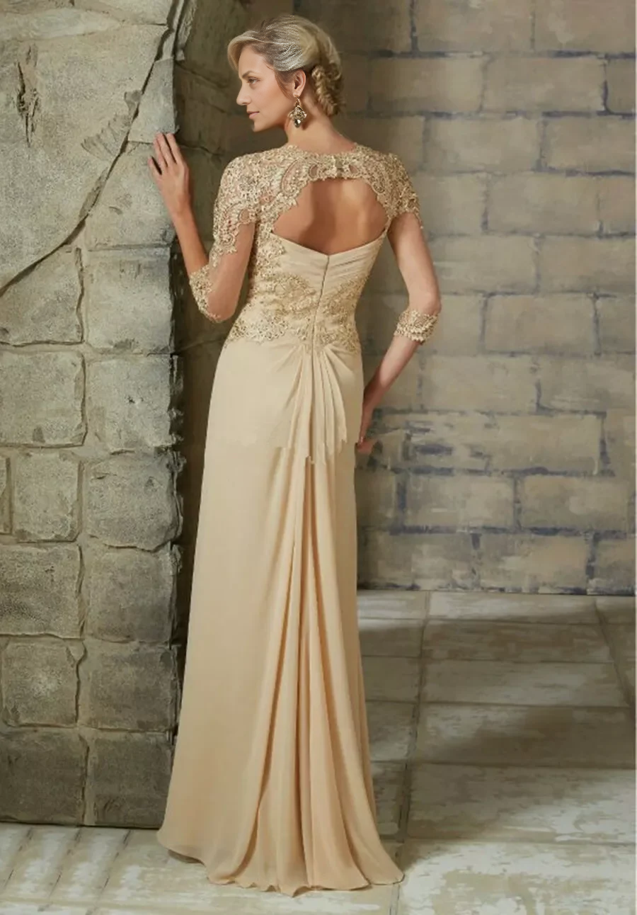 Xuewuba Formal Wear Dresses Champagne Mermaid Mother of The Bride Dress Bridesmaid Prom Party Evening Gown Prom Dresses Stores