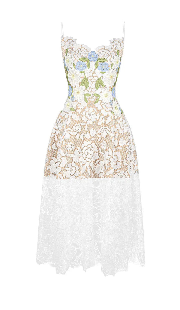 A-line Lace Flower Prom Dress