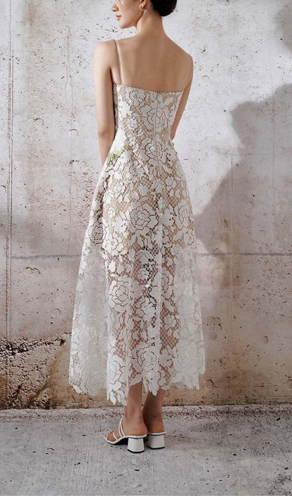 A-line Lace Flower Prom Dress