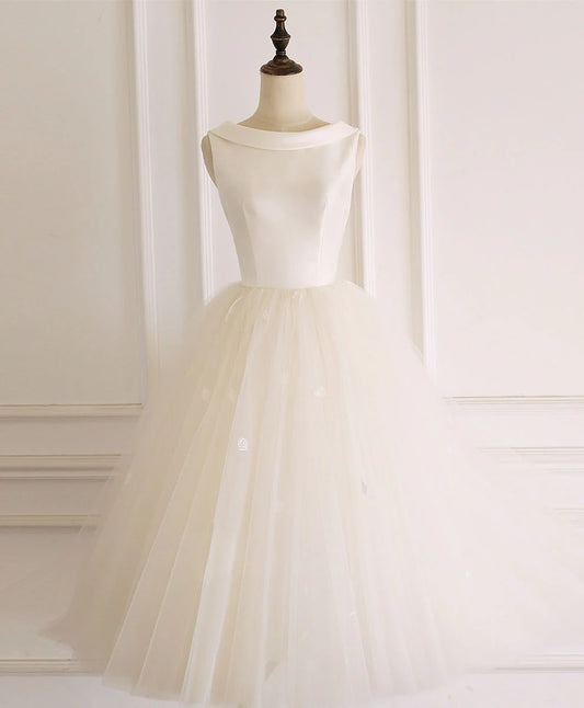 Off-the-Shoulder Tulle Short Backless Homecoming Dress ﻿