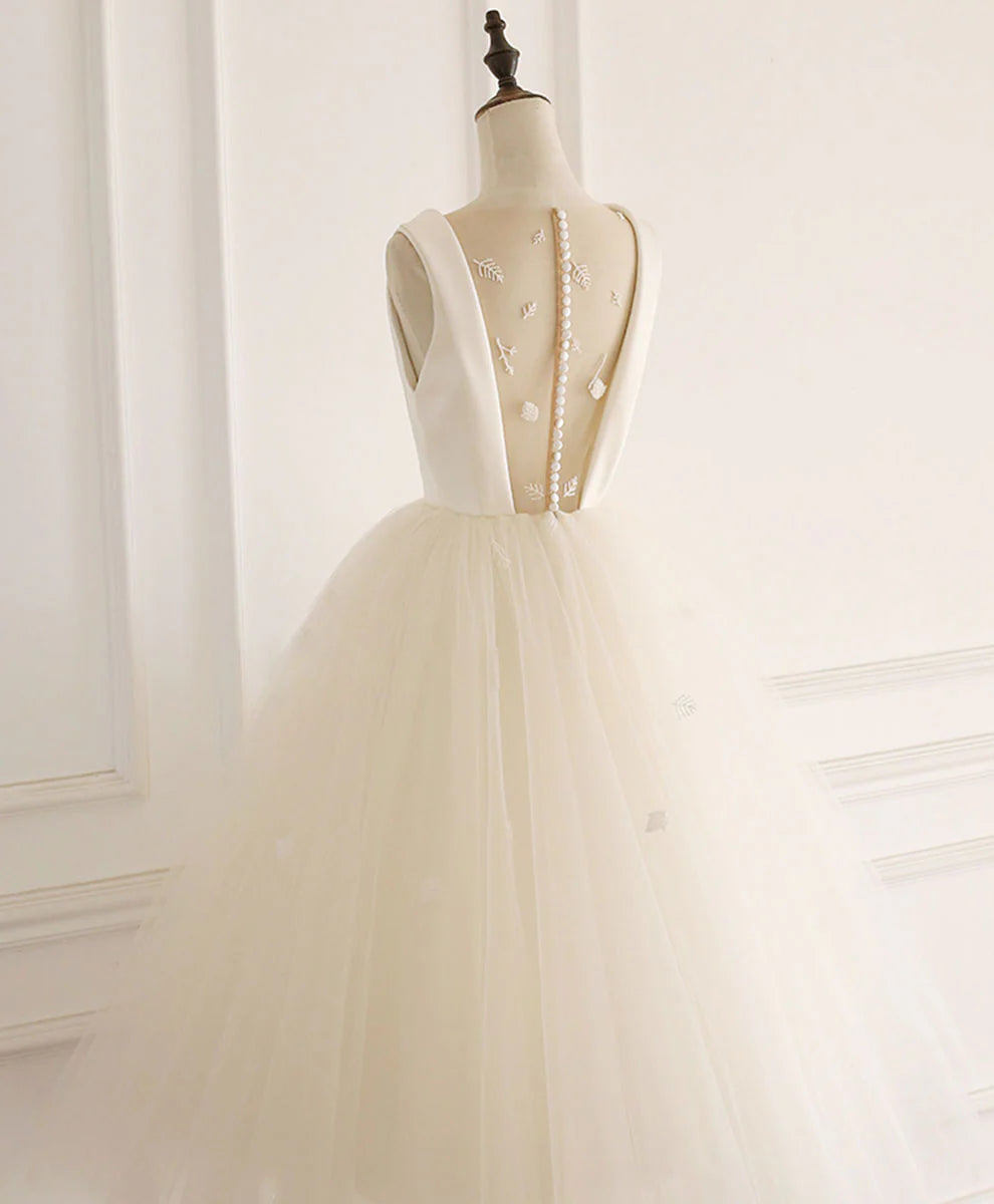 Off-the-Shoulder Tulle Short Backless Homecoming Dress ﻿