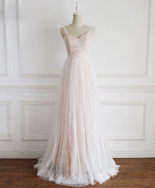 Off-Shoulder Sweetheart Tulle Lace Long Prom Dress