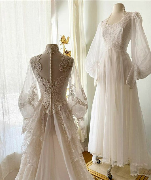 Charming A Line Tulle Wedding Prom Dresses with lace Appliques