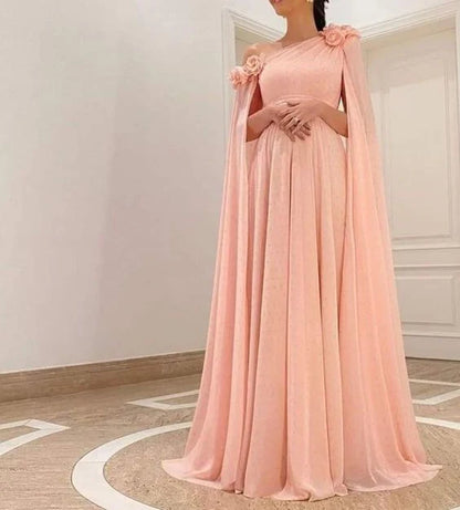 A-line Fairy-Tale One-Shoulder Prom Dress