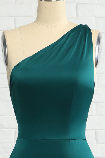 Mermaid One Shoulder Long Bridesmaid Dress