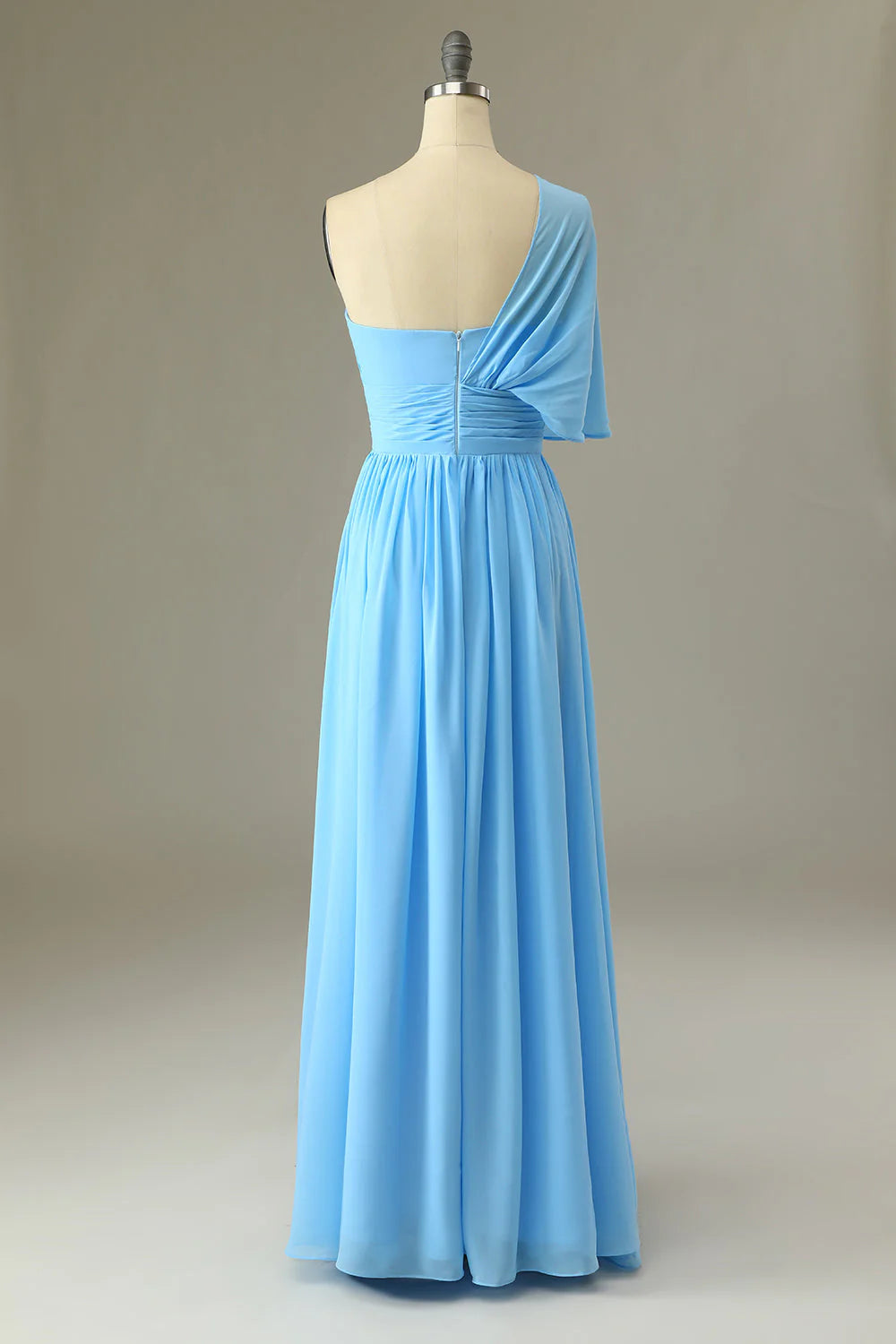 A-Line One Shoulder Bridesmaid Dress