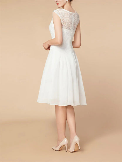 A-Line/Princess 3/4 Length Sleeve Knee Length Mother Of The Bride Dresses