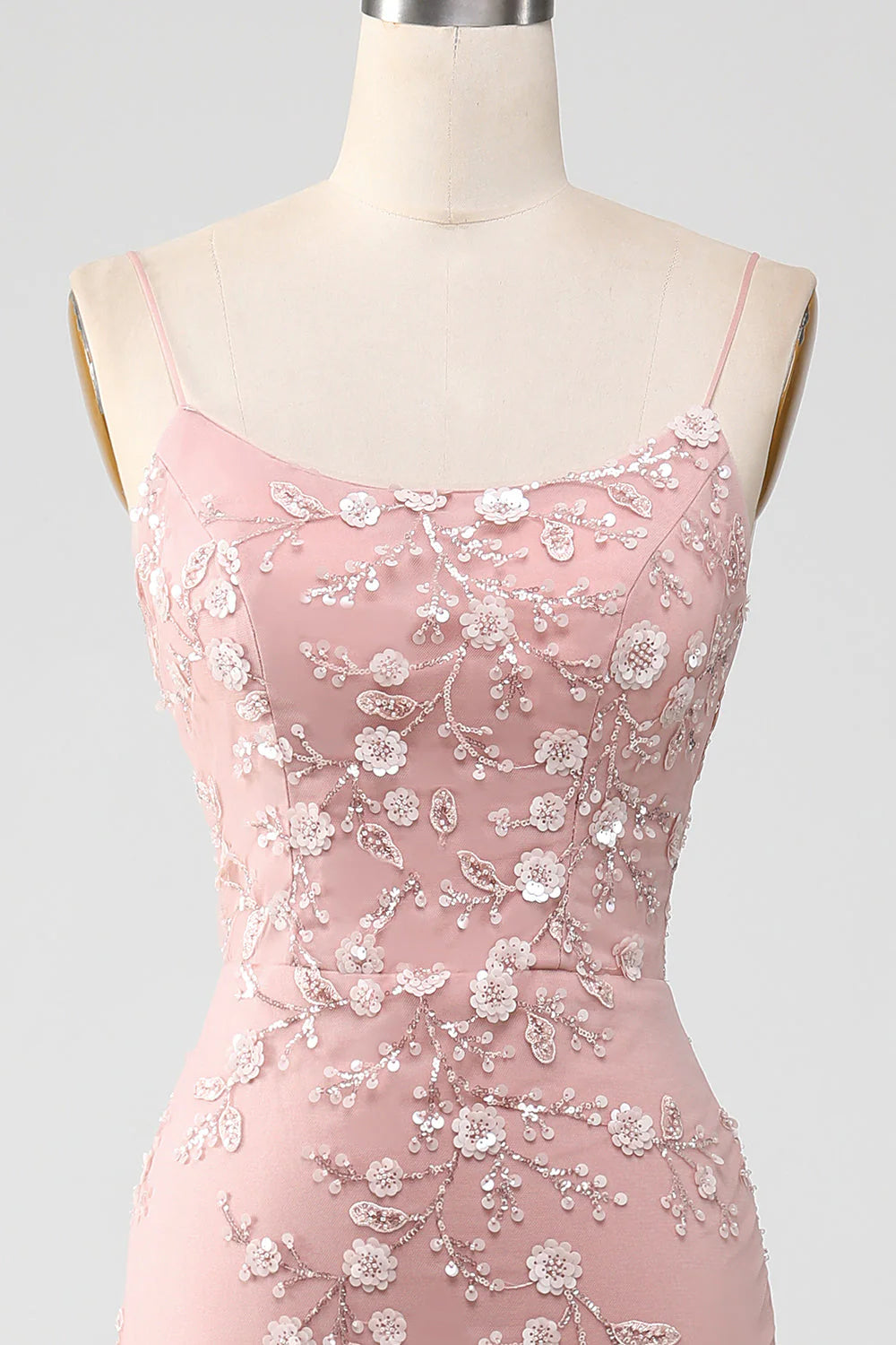 Mermiad Spaghetti Straps Prom Dress With Appliques