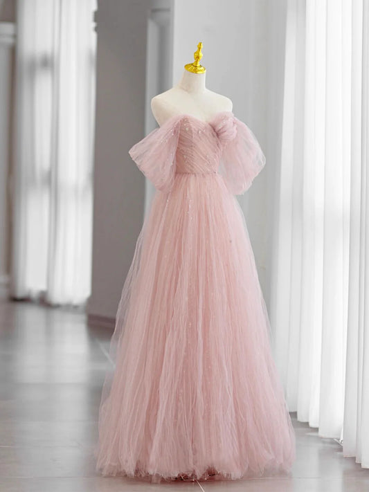 A-Line Beautiful Off Shoulder Evening Dress