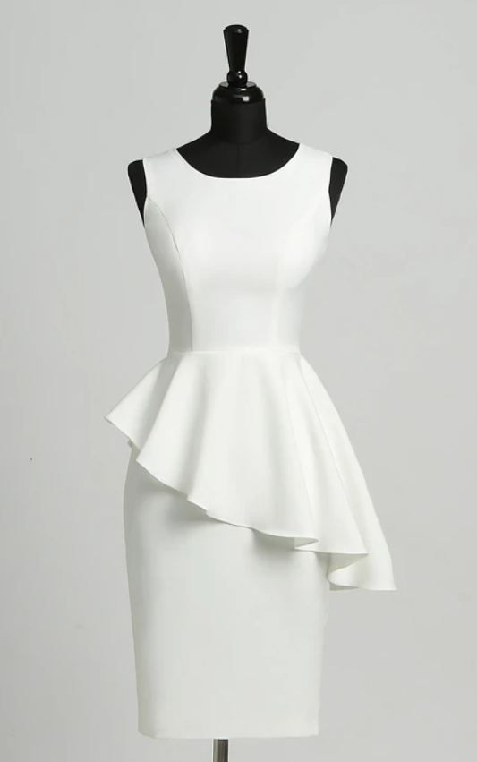Xuewuba Dress Sheath Sleeveless Knee-length Zipper Sexy Elegant Satin Prom Dress Formal Wear Dresses