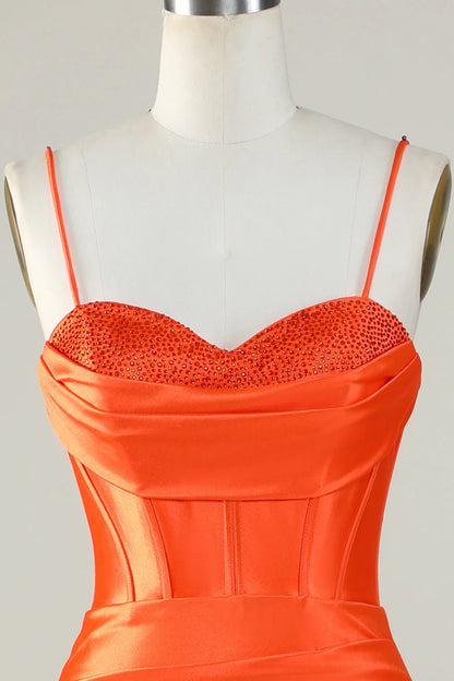 Mermaid Spaghetti Straps Long Prom Dress