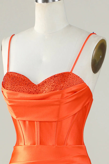 Mermaid Spaghetti Straps Long Prom Dress