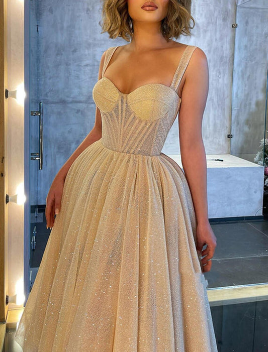 Ball Gown Prom Dresses Corsets Dress Wedding Party Dress Birthday Ankle Length Sleeveless Spaghetti Strap Tulle