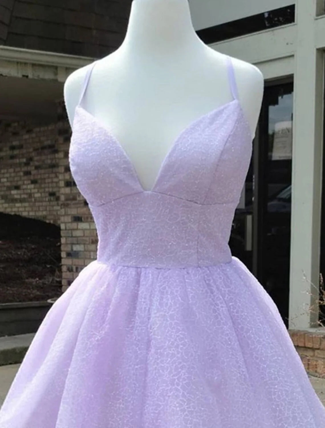 Homecoming Dresses Sparkle & Shine Dress Holiday Short / Mini Sleeveless Spaghetti Strap Tulle with Glitter